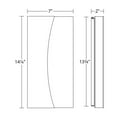 thumbnail image 2 of Sonneman 7218-Wl Inside-Out Nami 1 Light 15" Tall Ada Compliant Led Indoor/Outdoor Wall, 2 of 3