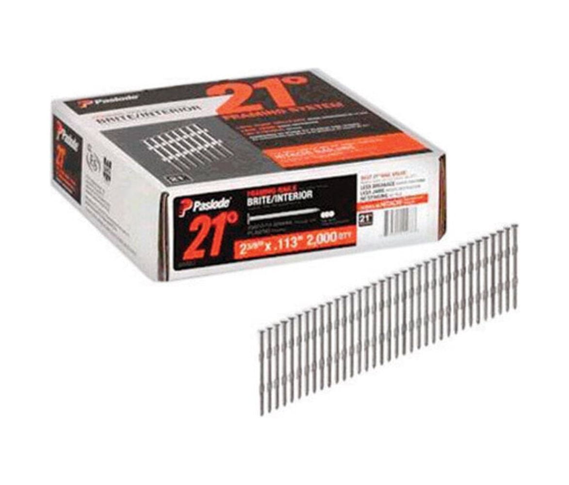 Paslode 211322 Framing Nail, 2-3/8 in L, Steel, Bright, Round Head