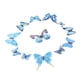 thumbnail image 4 of 12 pegatinas de pared 3D de plástico con forma de mariposa Azul claro, 4 of 6