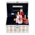 thumbnail image 2 of Cosmetiquera  Maletín Neceser Estuche Organizador Belleza Cuadriculado, 2 of 6