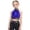 Blue, variant on MuXiKeJi Clothes Girls Glitter Letter Off Shoulder Crop Top Sleeveless Performance Shirt For Dance Party Stage Wear
