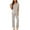 Light Gray_Striped, variant on Avidlove Women's Pajama Set 2 Piece Short Sleeve Pj with Long Floral Print Pants Sleepwear Soft Loungewear