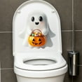 thumbnail image 4 of Yttmshdga 11.8x11.4'' Halloween Pumpkin Toilet Cover Sticker Decals Toilet Seat Stickers Toilet Lid Tank Seat Decals Cistern Self Adhesive Bathroom Wall Sticker Home Wall Stickers, 4 of 8