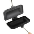 thumbnail image 1 of OUNONA Sandwich Toaster Dark Grey Versatile Use Aluminium Alloy Kitchenware 1Pack, 1 of 7