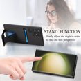 thumbnail image 6 of for Samsung Galaxy S25 Ultra Back Case, Luxury Ultra Slim Carbon Fiber Card Slot with Kickstand Shockproof Protective, Support Car Magnetic Mount Case Cover for Samsung Galaxy S25 Ultra, Black, 6 of 10