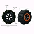 thumbnail image 3 of TISHITA 1:12 1/12 RC Car Wheel Rims Kit Assembly Plastic Sand Upgrade Tire Tyre 2 Pieces, 3 of 8