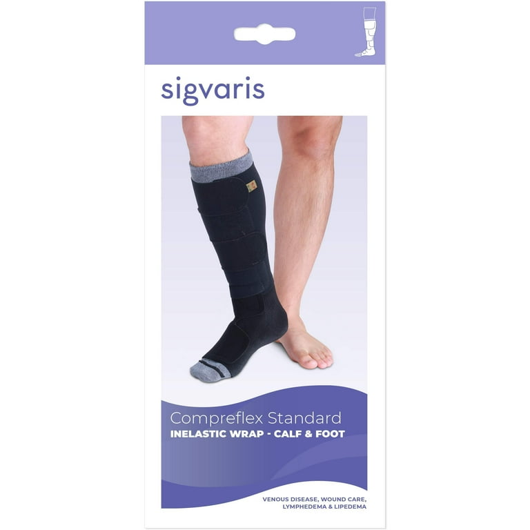 Compreflex Complete Calf Compression Sleeve - Black, Small Size For Support & Recovery