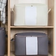 thumbnail image 4 of Cloth Underwear Storage Bag Foldable Organizer Pouches Gray Beige Navy Coffee Home Closet Drawer Organizing Solution for Travel Laundry, 4 of 7