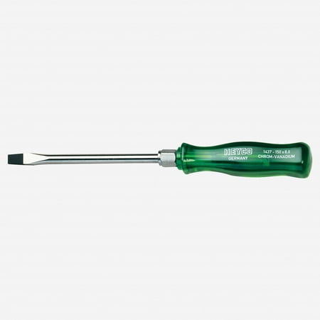 

Heyco Slotted Engineers Screwdriver with Acetate Handle 8.0mm with Hex Bolster