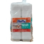 Hefty Super Weight Large Sandwich Hinged Lid Containers - Pack of 125 (5.75x5.625x3 Inches)