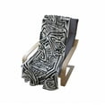 thumbnail image 4 of Tribal Soft Flannel Fleece Throw Blanket, Abstract Composition of Geometric Forms of Maori Pattern for Background, Cozy Plush for Indoor and Outdoor Use, 60" x 80", Black and White, by Ambesonne, 4 of 6