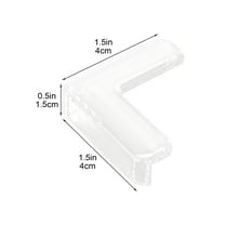 Clear Baby Proof Corner Protectors | L-Shaped Furniture Edge Guards | Shock Absorbent PVC Safety Bumpers | Phthalate-Free & Odorless | Transparent Table & Bed Corner Covers