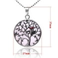 thumbnail image 3 of Colliers & Pendentifs Arbre de Vie Creux Argent Ancien Rond Femmes Hommes, 3 of 6