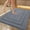 Gray, variant on Machine Washable Absorbent Bath Mat, Soft, Non-Slip and Absorbent Bathroom Rugs Rubber Backing Floor Mat for Shower Tub Kitchen,Black