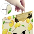 thumbnail image 3 of FMSHPON Lemon Clipboard Hardboard Wood Nursing Clip Board and Pull for Standard A4 Letter 13x9 inches, 3 of 7