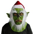 thumbnail image 1 of Máscara para cosplay Grinch, Halloween, carnaval y pascua, de látex, 325 g, 1 of 2