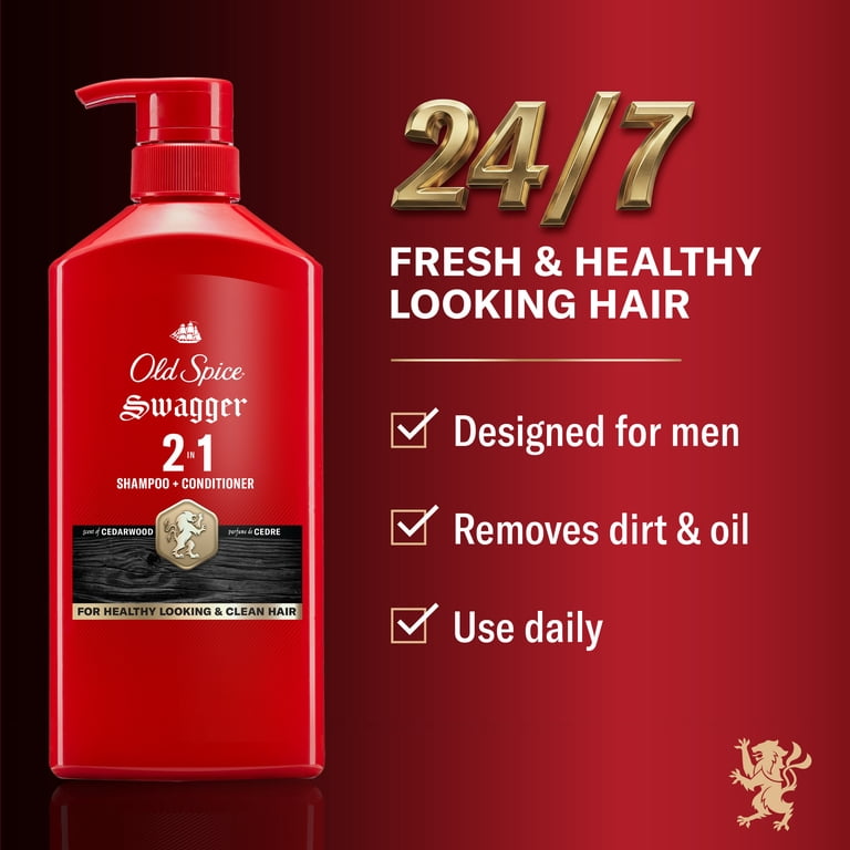 Old Spice Moisturizing 2in1 Mens Shampoo and Conditioner Swagger