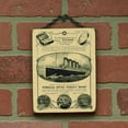 thumbnail image 4 of Nautical Vintage Titanic Vinolia Soap Ad Hanging Wooden Sign Bathroom Wall Art Home Decor, 4 of 4