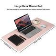 thumbnail image 3 of Base para escritorio Wolaile 91x43 cm de cuero PU impermeable rosa, 3 of 9