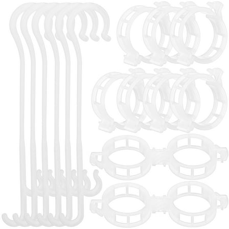 QIFULL Garden Trellis Clips Plant Support Hooks Plastic Prevent Fruit Breakage Garden Use 200 Pcs