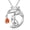 C Fox Maple Leaf, variant on Monkey Mom Necklace I Love You Forever Heart Pendant 925 Sterling Silver Monkey Mother Daughter or Son Necklace Mama Jewelry Gifts for Women