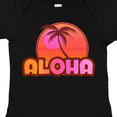 thumbnail image 4 of Inktastic Pink Aloha Palm Girls Baby Bodysuit, 4 of 5