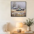 thumbnail image 6 of YIQMI Vintage Truck Canvas Wall Art 24x24 Rustic Farmhouse Square Print with Cotton & Wildflowers for Living Room, Bedroom, 6 of 8