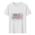 thumbnail image 4 of Busydd Independence Day T Shirts for Man Round Neck Short Sleeve Summer Tops 4th of July American Flag Print Patriotic Tees Casual Comfy Cotton T Shirts, 4 of 5