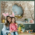 thumbnail image 1 of TIMIFIS Polyester Fiber Background Cl Oth, Spring Wreath Fence Easter Photo Material Photography Background Cloth Home Decor, 1 of 6