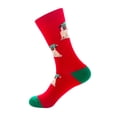thumbnail image 2 of Mens Performance Cotton Pad Sports Leisure Socks Christmas Pattern Socks For Men, 2 of 5