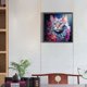thumbnail image 3 of 5D DIY Taladro Cuadrado AB Parcial Dazzle Cat 45x45cm, 3 of 9