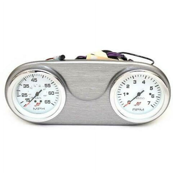 Lund Boat Gauge Panel 2337235 | Mercury Gray 10 3/4 x 4 5/8 Inch