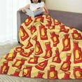 thumbnail image 6 of Pofeuu Hot Chili Print Ultra-Soft Micro Fleece Blanket,for Bed Or Sofa,All Season Throw Blankets Flannel Blanket-80"x60", 6 of 7