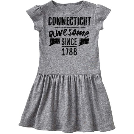 

Inktastic Connecticut Awesome Since 1788 Gift Toddler Girl Dress