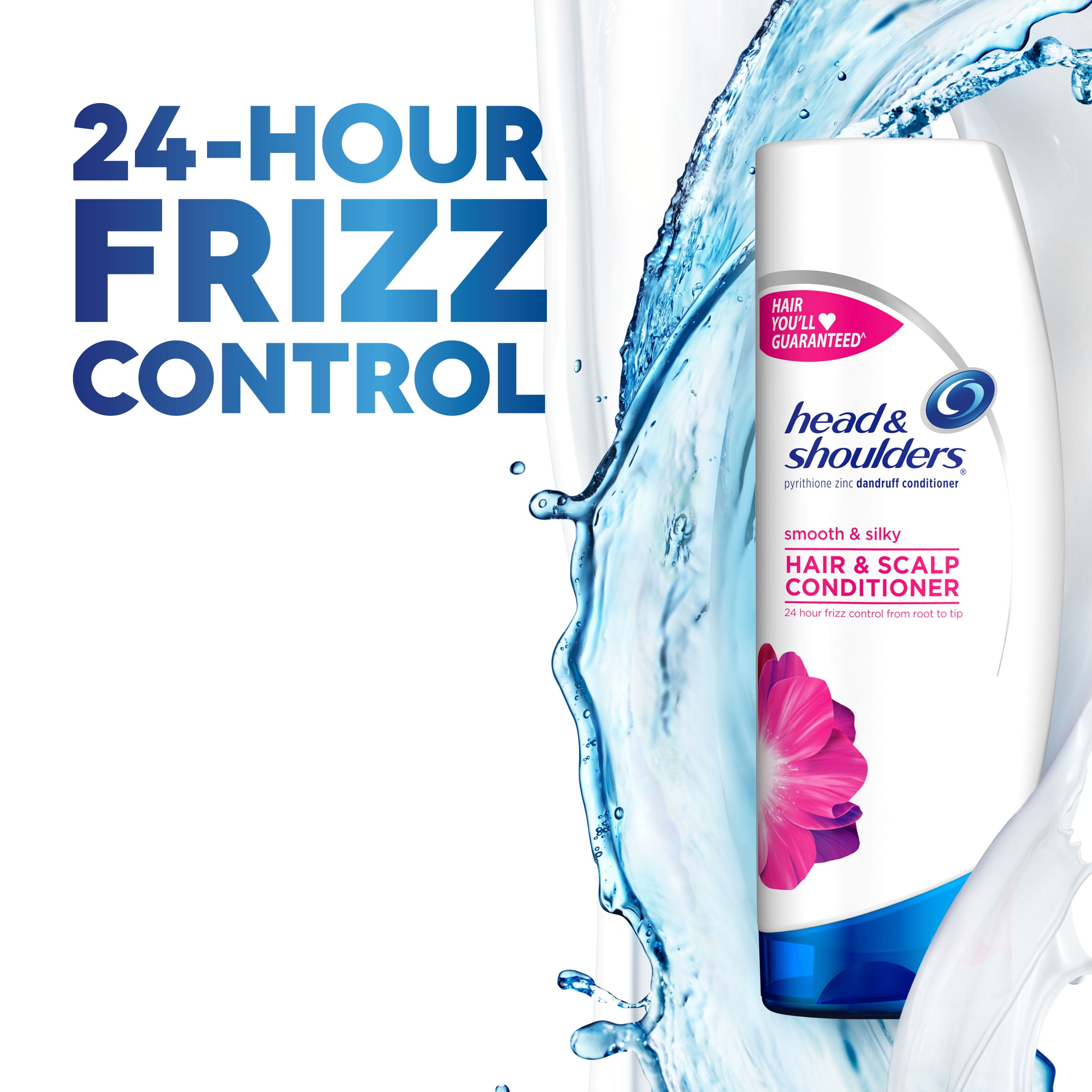 Head & Shoulders Smooth & Silky Hair & Scalp Conditioner, 12.8 fl oz