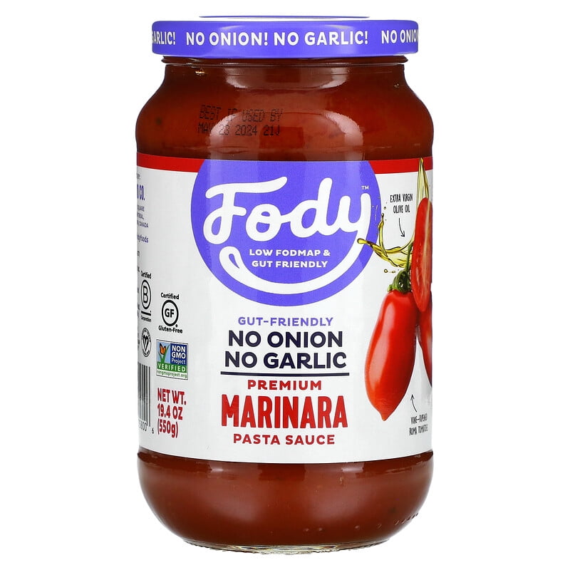 Fody, Premium Marinara Pasta Sauce, 19.4 oz Pack of 2