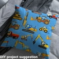 thumbnail image 2 of Manfei Kids Tractors Trucks Sewing & Crafting Fabric (1 Yard), Excavator Bulldozer Home Decor Fabric by the Yard, Transportation Theme Fabric by the Yard, 2 of 6