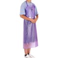 thumbnail image 2 of 1pc Oil-proof Apron Sleeveless Pinafore Waterproof Save-all Transparent PVC Apron Cooking Supply Purple, 2 of 9