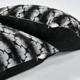 thumbnail image 4 of Home Soft Things Ballys Faux Fur Throw & Throw Pillow Cover Combo - Black - 60" x 80"/20" x 20", 4 of 9