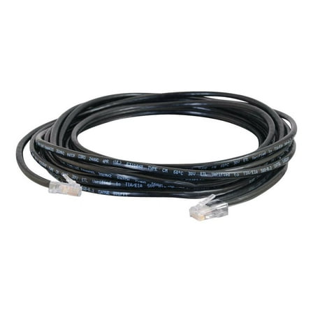 C2G 22683 Cat5E Non-Booted Unshielded (UTP) Network Patch Cable, Black (5 Feet/1.52 Meters)