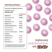 M&MS World Pink Milk Chocolate Candy 2lb Bag for Celebrations and Party Favors