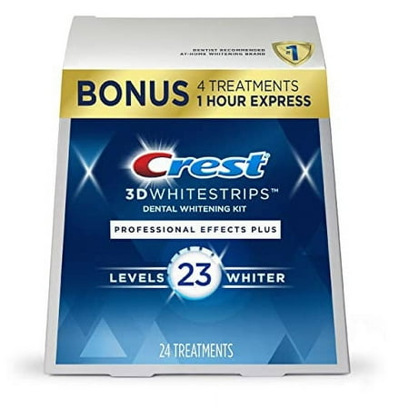Crest 3D Whitestrips  Professional Effects Plus  Teeth Whitening Strip Kit  48 Strips (24 Count Pack)