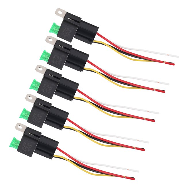 Broche de Relais Automobile, 5 Pcs Relais Automobile 12 V V Relais de Voiture Relais de Voiture Performance Haut de Gamme