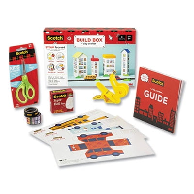 3m STEMCB Steam Pack City Builder Kit  6 Projects  Tape/scissors/cut-outs/prompt Book
