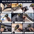 thumbnail image 3 of YIKEXINCHEN Handheld Car Vacuum Cleaner Cordless，4-in-1 Portable Mini Household Compact Vacuum Cleaner with 7 Attachments for Car, 3 of 9