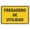 Warning Sign 2, variant on Waiting Room With Left Arrow White Bilingual Spanish Aluminum Sign 8"x12" - UV Ink Printed Outdoor Sign for House Business, Bilingual Waiting Room Decor