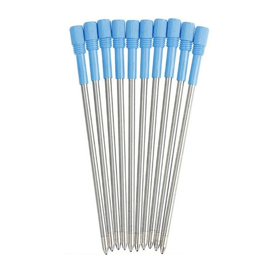 10Pcs Ballpoint Pen Refills for Multifunction Pen, Metal Refills for Twist Action Ballpoint Pens, Crystal Pen Refills