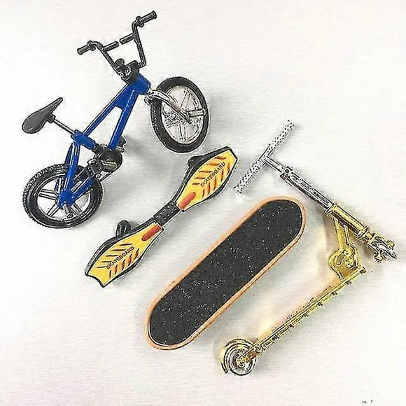 Mini Scooter Two Wheel Scooter Children's Educational Toys Finger Scooter Bike Fingerboard Skateboard Set Adult Kids Boy Toy