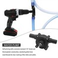 thumbnail image 4 of HJQEQVD Portable Electric Drill Pump Self-Priming Hose Centrifugal Pump with Clamps for Water Transfer Fuel Oil Fluid Transfer Home Garden Farm Industrial Use, 4 of 9