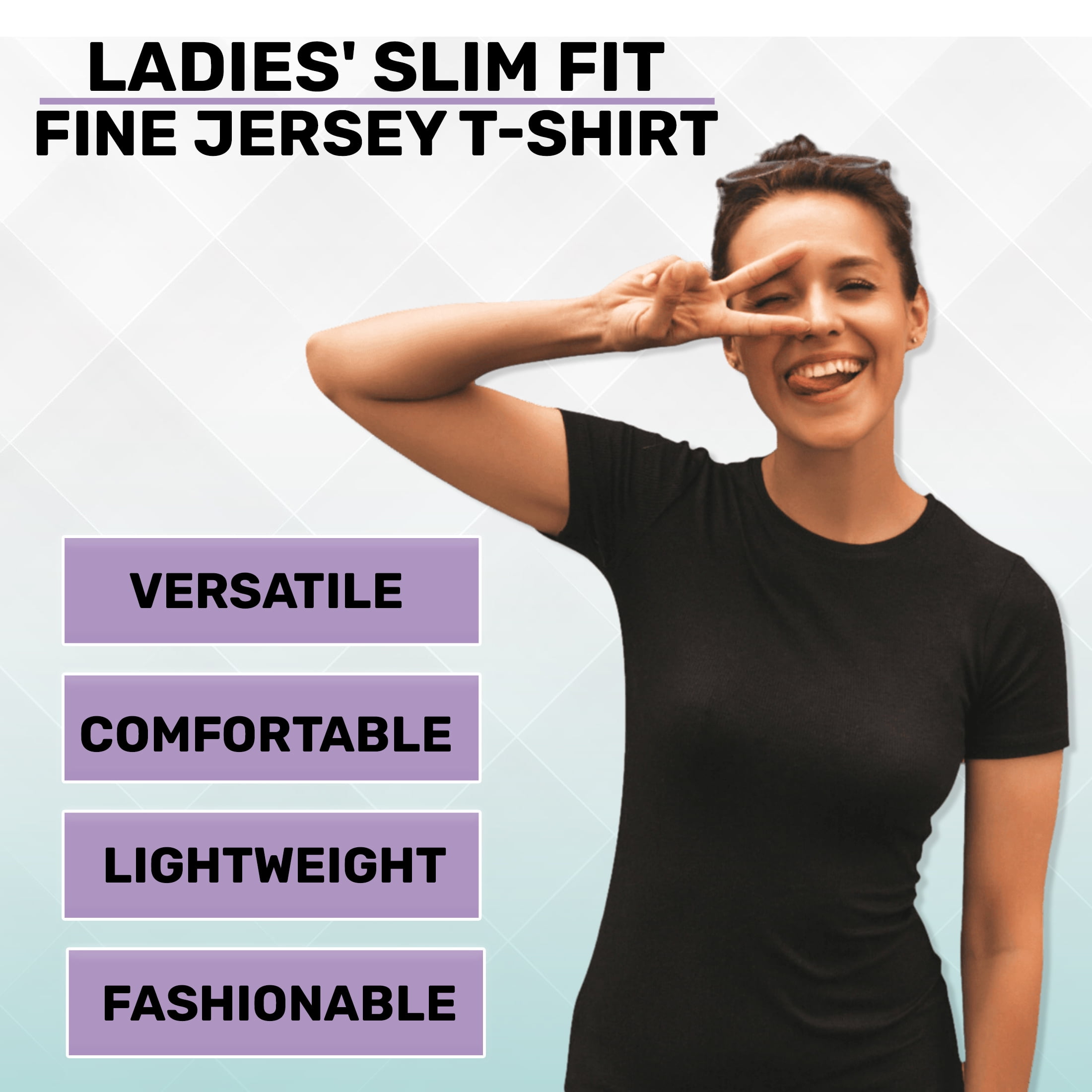 Aquaguard Women's Longer Length T-shirt Slimfit Shortsleeve-3 Pack